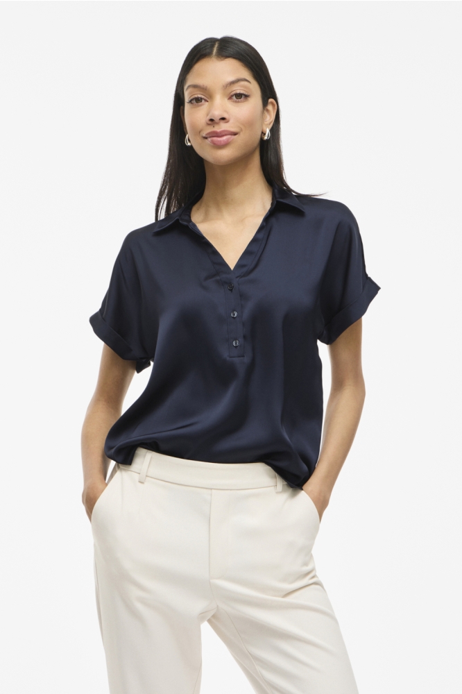 VIENNA RAVENNA S/S TOP - NOOS 14107405 Navy Blazer